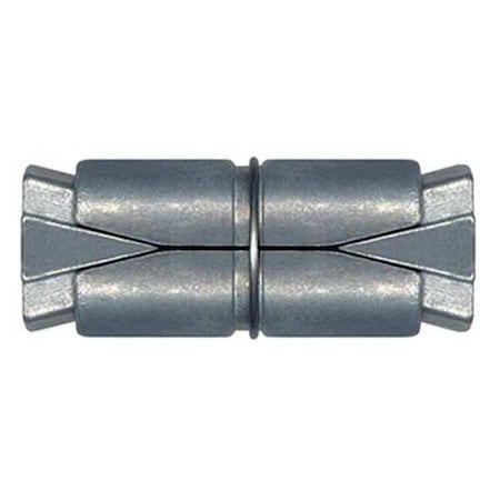 Double Lag Shield, 3/4" Dia, 2-1/16" L, Alloy Steel Plain, 10 PK