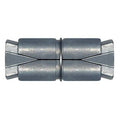 Double Lag Shield, 7/8" Dia, 2-1/2" L, Alloy Steel Plain, 10 PK