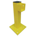 End Post, 21 In., Yellow, Steel