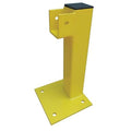 Flush End Post, 21 In., Yellow, Steel