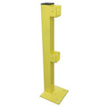 Flush End Post, 45 In., Yellow, Steel