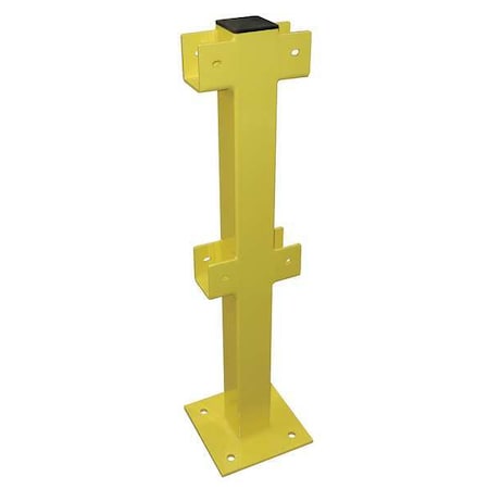 Intermediate Post, 45 In., Yellow, Steel