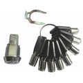 Cabinet Lock Set For Cam Locks, 8 Keys, 1 Lock, 0001 - 0025