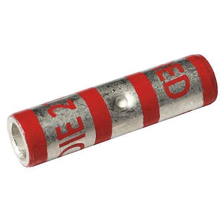 Splice Wire Connector, 8 AWG Max, Red, None Insulation, 600 V (Formerly PowerFirst)