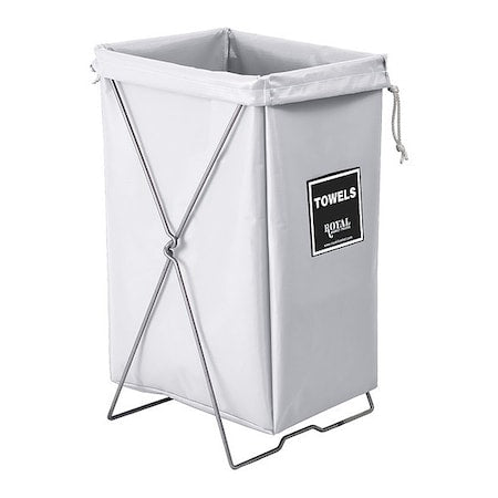 Steel/Vinyl Towel Hamper Kit White