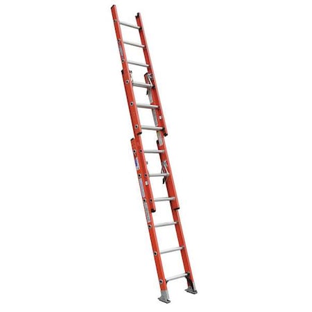 16 ft Fiberglass Extension Ladder, 300 lb Load Capacity