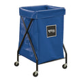 X-Frame Cart, 6 Bu, Blue Vinyl