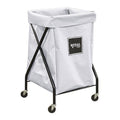 X-Frame Cart, 6 Bu, White Vinyl