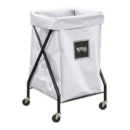 X-Frame Cart, 6 Bu, White Vinyl