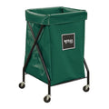 X-Frame Cart, 6 Bu, Green Vinyl