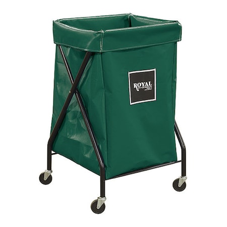 X-Frame Cart, 6 Bu, Green Vinyl