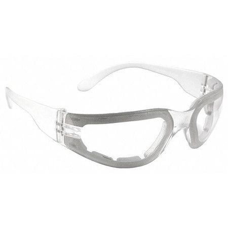 Mirage Foam, Safety Glasses, Anti-Fog & Anti-Scratch, Clear Lens, Clear Frame, Full-Frame