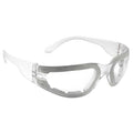 Mirage, Safety Glasses, Anti-Fog & Anti-Scratch, Clear Lens, Clear Frame, Full-Frame