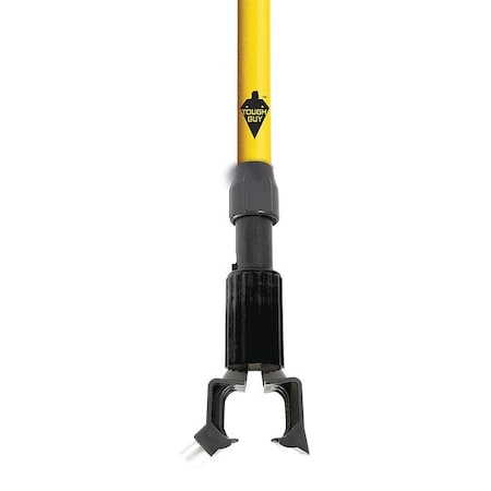 54" Clamp On Wet Mop Handle, Black, Fiberglass