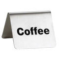 Coffee Buffet Sign, SS, Silver