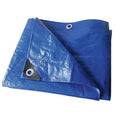 Standard Duty Tarp, 38 ft 6 in x 59 ft, 3.2 Mil, Blue, Polyethylene