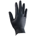 Disposable Gloves, 6.00 to 6.99 mil Palm, Nitrile, Powder-Free, S (7), 50 PK, Black