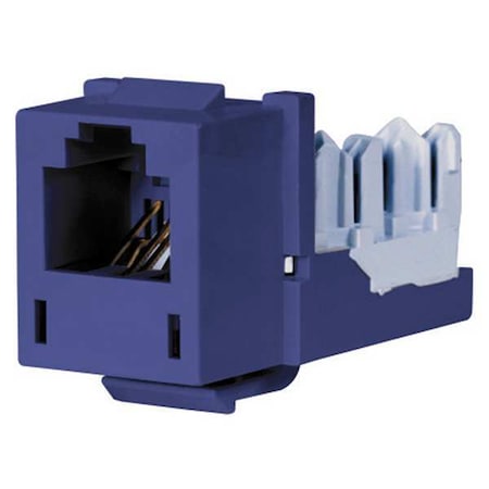 Modular Jack, 0.875 in H, Blue