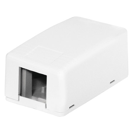 Surface Mount Box, 1 Port, White