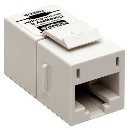 Inline Coupler, 8, Cat6, White
