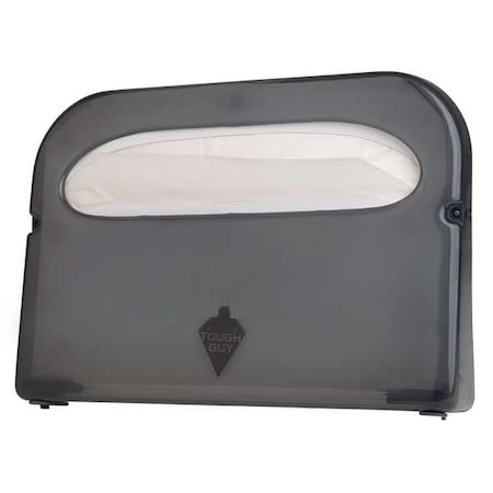 Toilet Seat Cover Dispenser, 1/2 Fold, 500 Cover Capacity, Wall Mount, Plastic, Smoke
