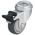 Kingpin Swivel Cster, Thrm Rubber, 2 in., 110 lb.