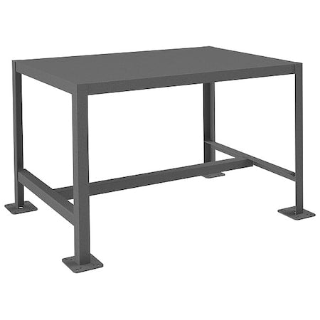 Fixed Work Table, Steel, 36" W, 24" D