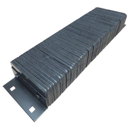 Dock Bumper, 38x4-1/2x10 In., Rubber