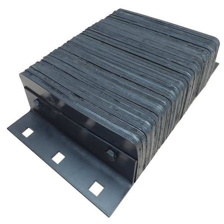 Dock Bumper, 20x4-1/2x12 In., Rubber