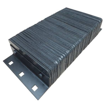 Dock Bumper, 26x4-1/2x12 In., Rubber