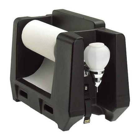Handwash Accessory With Paper Towel Roll Dispenser Black
