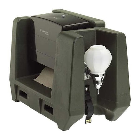 Handwash Accessory With Multi-Fold Towel Dispenser, Black