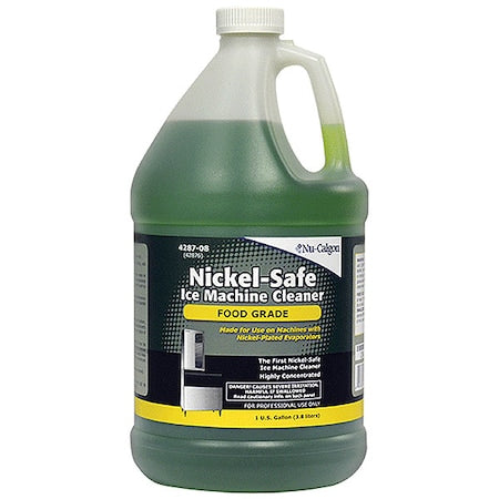 Ice Machine Cleaner, Nickel Safe, Food Grade, Liquid, 1 gal Jug, Green