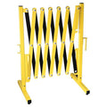 Portable Barricade, Black/Yellow, No Legend, Powder Coated