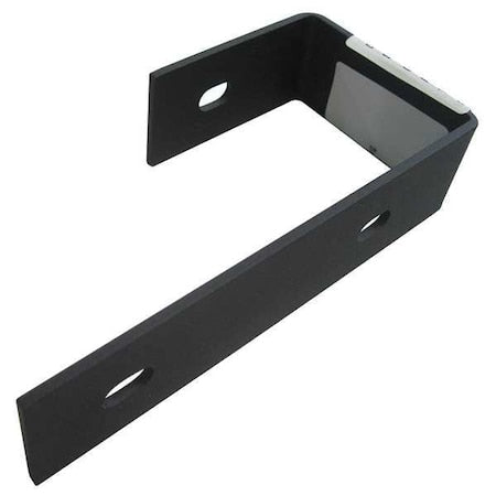 Sign Hanging Bracket, Steel, 1 1/6 in Height, 5 1/4 in Length, 0.44 lb, Black