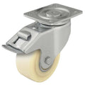 Swivel Plate Caster, Nylon, 4 in., 1540 lb.