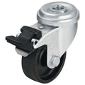Kingpin Swivl Caster, Nylon, 3 in., 165 lb.