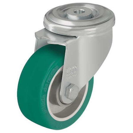 Kingpin Swivl Cstr, Poly, 4 in., 660 lb, Grn
