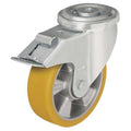 Kingpin Swivel Caster, Polyurethane, 5 in, 770 lb