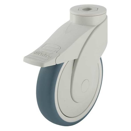 Kingpin Swivel Caster, Therm Rubber, 5 in., 240 lb.
