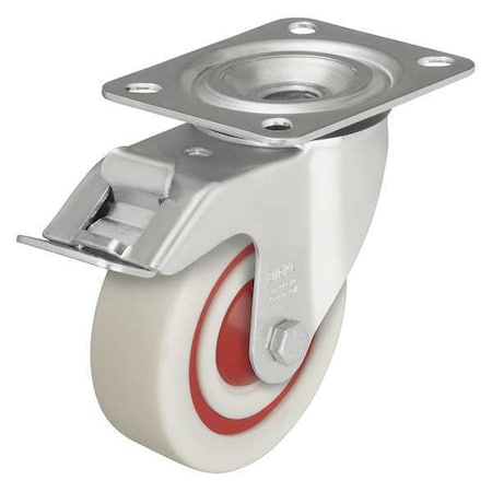 Swivel Plate Caster, Nylon, 5 in., 330 lb., A