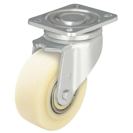 Swivel Plate Caster, Nylon, 3-1/8 in, 1540 lb, A