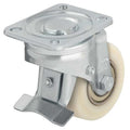Swivel Plate Caster, Nylon, 3-1/8 in., 1540 lb.