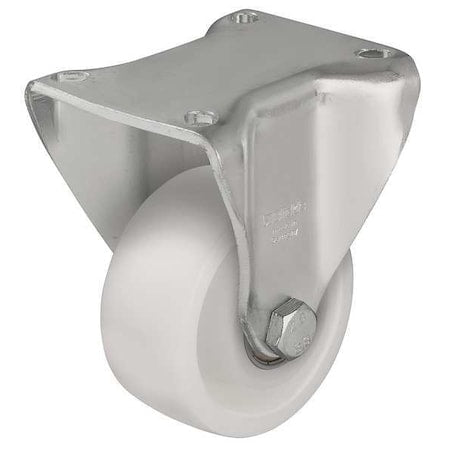 Rgd Plate Caster, Nylon, 3 in., 660 lb.