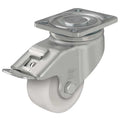 Swivel Plate Caster, Nylon, 3 in., 660 lb.