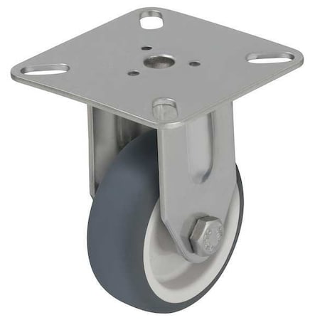 Rgd Plate Castr, Therm Rubber, 2 in, 110 lb