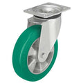 Swivel Plate Caster, Polyurethane, 4 in, 660 lb