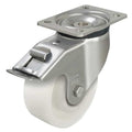 Swivel Plate Caster, Nylon, 5 in., 1650 lb.