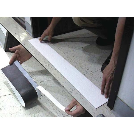 Sorbent Strip, 4 1/2 in x 36 in, Harsh Chemicals, White, 10 PK