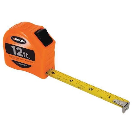 12 ft Engineer's Tape Measure, 5/8 in Blade